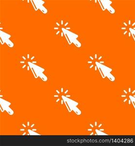 Cursor click pattern vector orange for any web design best. Cursor click pattern vector orange