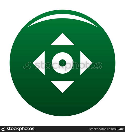 Cursor displacement app icon. Simple illustration of cursor displacement app vector icon for any design green. Cursor displacement app icon vector green