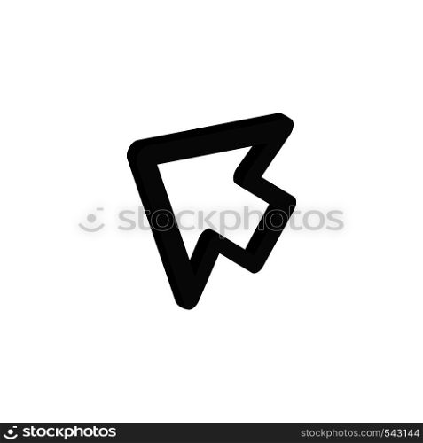 Cursor function icon in isometric 3d style isolated on white background. Cursor function icon, isometric 3d style