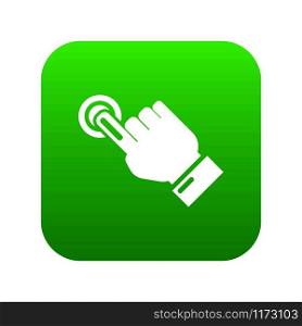 Cursor hand click icon. Simple illustration of cursor hand click vector icon for web. Cursor hand click icon, simple black style