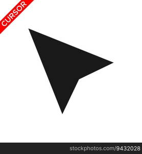 cursor icon, pointer icon vector logo template