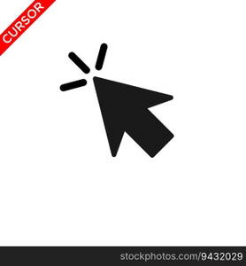 cursor icon, pointer icon vector logo template