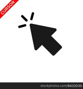 cursor icon, pointer icon vector logo template