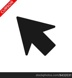 cursor icon, pointer icon vector logo template
