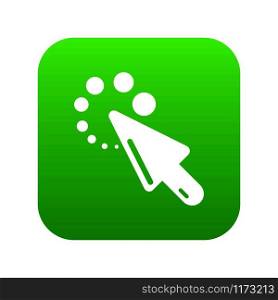 Cursor loading icon. Simple illustration of cursor loading vector icon for web. Cursor loading icon, simple black style