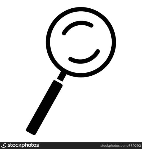 Cursor magnifier element icon. Simple illustration of cursor magnifier element vector icon for web. Cursor magnifier element icon, simple black style