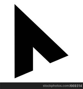 Cursor modern element icon. Simple illustration of cursor modern element vector icon for web. Cursor modern element icon, simple black style