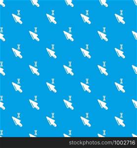 Cursor pattern vector seamless blue repeat for any use. Cursor pattern vector seamless blue