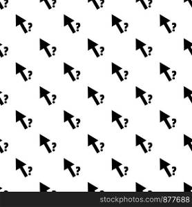 Cursor question pattern seamless vector repeat geometric for any web design. Cursor question pattern seamless vector