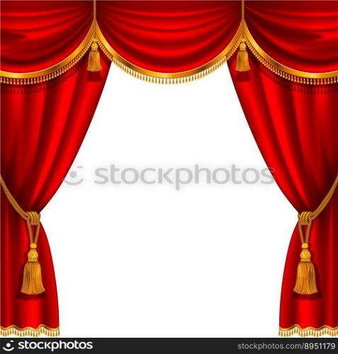 Curtain vector image