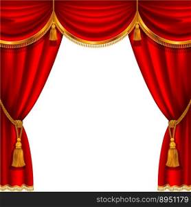Curtain vector image