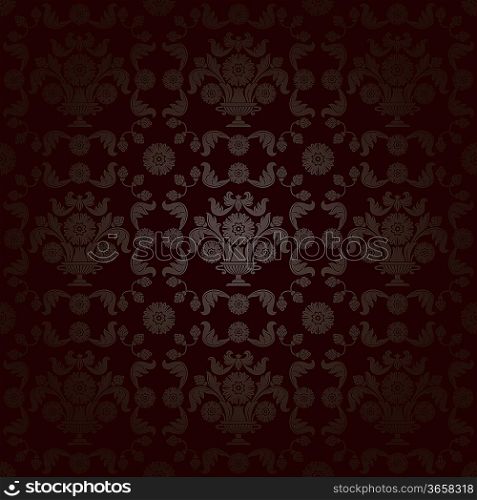 Curtains, seamless pattern, ornament floral