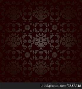 Curtains, seamless pattern, ornament floral