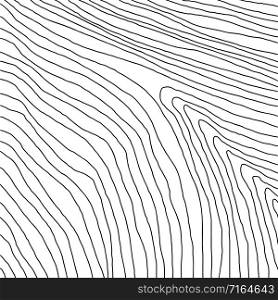 Curved lines drawn by hand. Abstract print. Abstract geometric background art. Minimalist art. Scandinavian print. Vector illustration