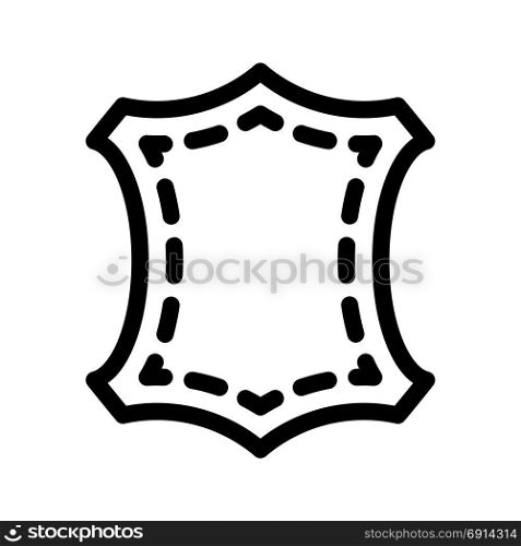 curvy decorative frame, icon on isolated background