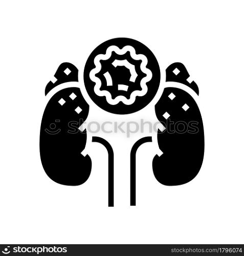 cushing cortisol syndrome glyph icon vector. cushing cortisol syndrome sign. isolated contour symbol black illustration. cushing cortisol syndrome glyph icon vector illustration