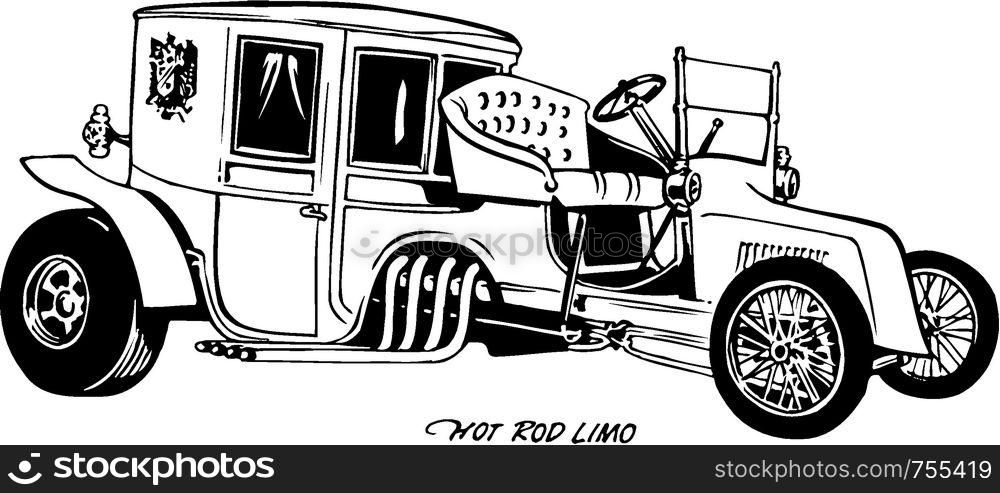 Custom Car hot rod limo