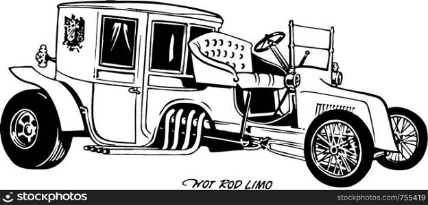Custom Car hot rod limo