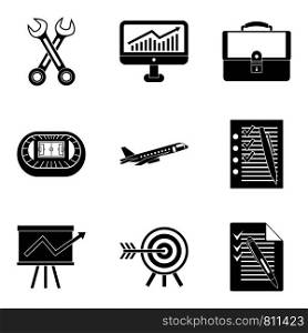 Customer-centricity icons set. Simple set of 9 customer-centricity vector icons for web isolated on white background. Customer-centricity icons set, simple style