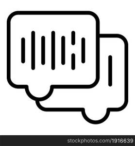 Customer communication icon outline vector. Service support. Client center. Customer communication icon outline vector. Service support
