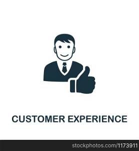 Customer Experience vector icon illustration. Creative sign from icons collection. Filled flat Customer Experience icon for computer and mobile. Symbol, logo vector graphics.. Customer Experience vector icon symbol. Creative sign from icons collection. Filled flat Customer Experience icon for computer and mobile