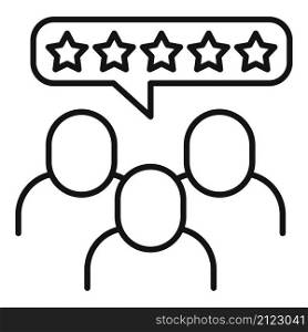 Customer product review icon outline vector. Online evaluation. Star feedback. Customer product review icon outline vector. Online evaluation