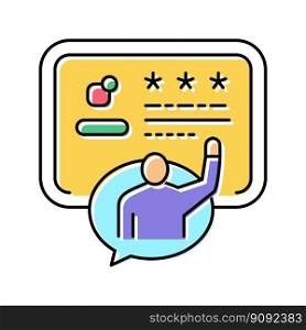 customer review testimonial color icon vector. customer review testimonial sign. isolated symbol illustration. customer review testimonial color icon vector illustration