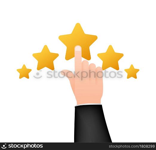 Customer review, Usability Evaluation, Feedback, Rating system isometric concept. Vector illustration.. Customer review, Usability Evaluation, Feedback, Rating system isometric concept. Vector illustration