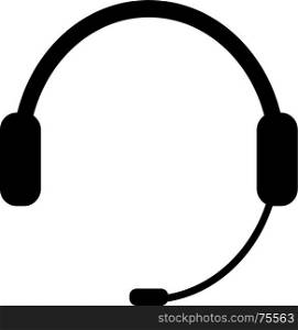 customer service icon. Headphones, chat icon, vector illustration on white background eps 10
