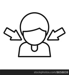 Customer target icon outline vector. Business people. Seo digital. Customer target icon outline vector. Business people