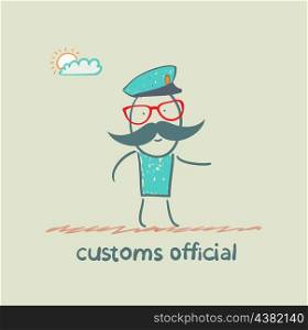 customs officer goes to work