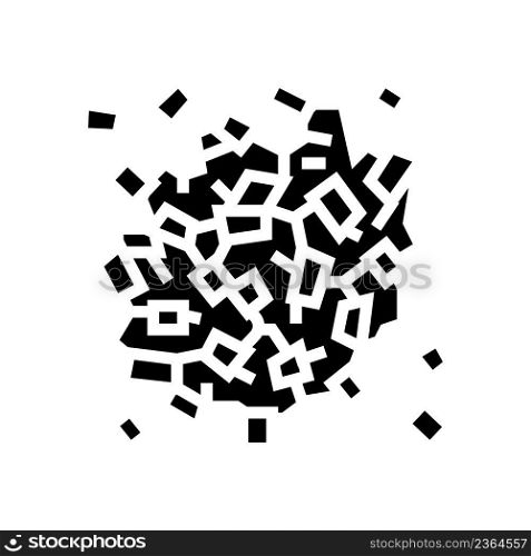 cut onion glyph icon vector. cut onion sign. isolated contour symbol black illustration. cut onion glyph icon vector illustration