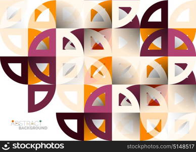 Cut paper circles, mosaic mix geometric pattern design. Cut paper circles, mosaic mix geometric pattern design. Business or technology presentation template, brochure or flyer layout, or geometric web banner