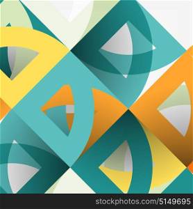 Cut paper circles, mosaic mix geometric pattern design. Cut paper circles, mosaic mix geometric pattern design. Business or technology presentation template, brochure or flyer layout, or geometric web banner