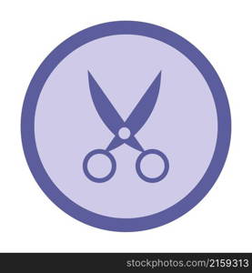 cut scissor circle icon