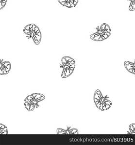 Cut spleen icon. Outline illustration of cut spleen vector icon for web design isolated on white background. Cut spleen icon, outline style