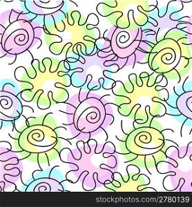 Cute abstract seamless pattern