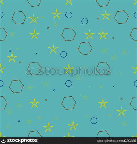 Cute baby color geometrical seamless pattern. Flat cartoon style. Vector illustration.. Cute baby color geometrical seamless pattern