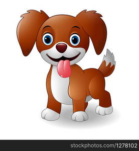 Cute baby dog cartoon