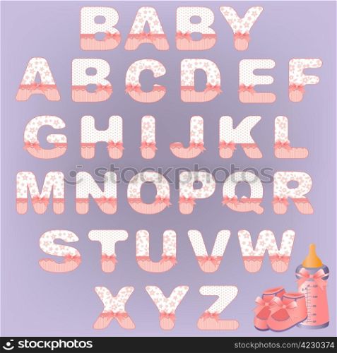 Cute baby&rsquo;s alphabet