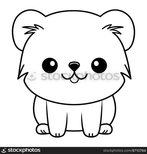 cute bear animal cartoon vector illustration graphic design vector illustration graphic design