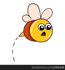cute bee fly