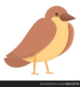 Cute bird icon cartoon vector. Tree flight. Male sparrow. Cute bird icon cartoon vector. Tree flight
