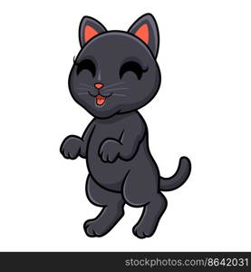 Cute bombay cat cartoon standing