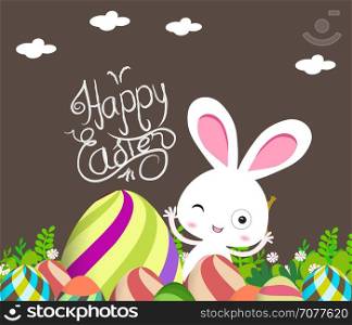 Cute Bunny Easter eggs