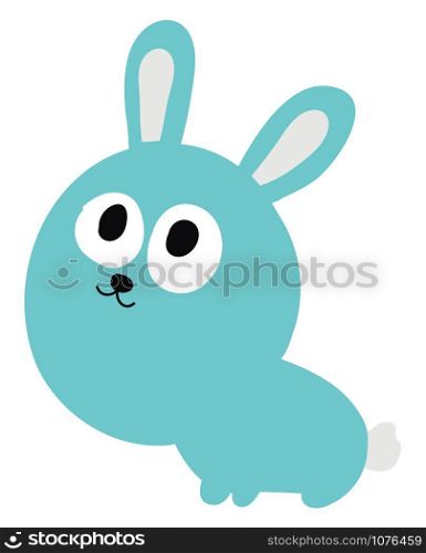 Cute bunny, illustration, vector on white background.