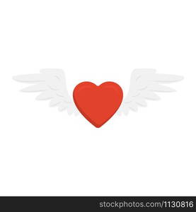 Cute cartoon cupid heart. Vector illustration for Valentine&rsquo;s Day.