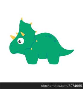 Cute cartoon dinosaur for nursery decoration.