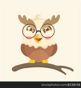 Cute cartoon hawk vector illustration.. Cute cartoon hawk 