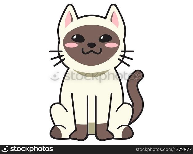 cute cat or kitten Animal meow, cartoon fluffy pets exact vector collection. Illustration cartoon meow cat